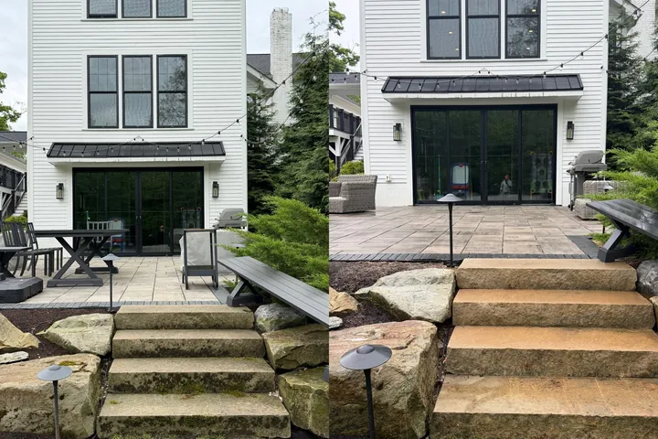 Premium Surfaces Deserve a Premium Approach — Downtown Chagrin Falls - job photo by Patty's Pressure Washing