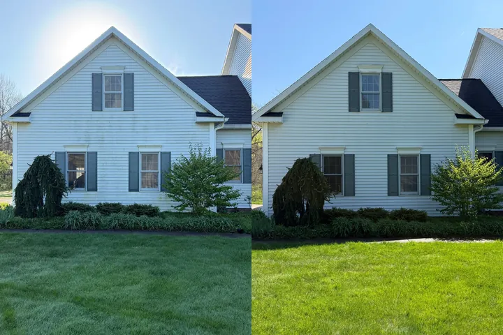 40 Years of History on the Exterior — Restored Without Touching a Single Panel | Chagrin Falls, Ohio - job photo by Patty's Pressure Washing