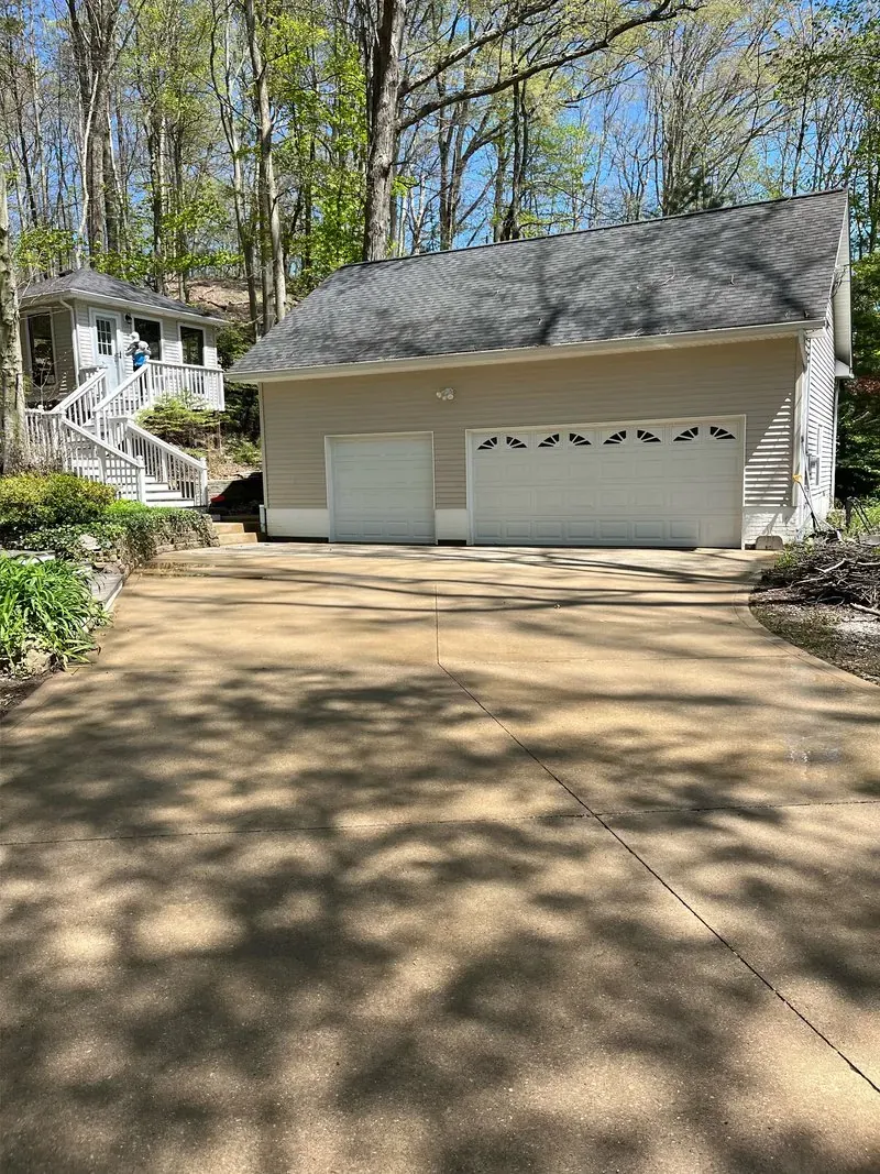 Oil-stain removal in Moreland Hills, Ohio, after cleaning by Patty's Pressure Washing